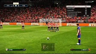 Messi Free Kick Goal vs Athletic Bilbao | PES 2019 Gameplay PC