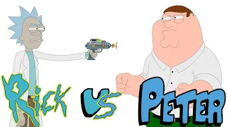 Rick Sanchez VS  Peter Griffin | (Rick and Morty VS Family Guy)  FanMade Animation