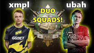 NaVi xmpl & ubah - DUO vs SQUADS - PUBG RANKED