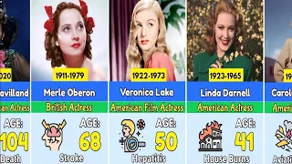 How Old Legendary Hollywood Actresses Died