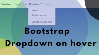 Create Bootstrap Navbar Drop-down Menu on Mouse Hover Using CSS