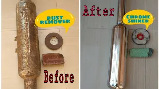 Royal Enfield silencer restoration,buffing and rust remover technique | Mehra Riderzz | DIY |