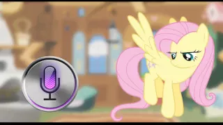 Fluttershy and Siri have a Conversation (RUS)