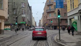 Helsingin raitiolinja 3 Olympiaterminaali-Meilahden sairaala-Olympiaterminaali. Helsinki tramline 3