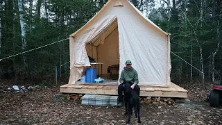 Building a Wall Tent Platform with Rough Sawn Lumber