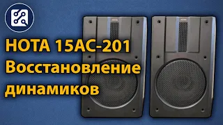 Восстановление динамиков акустической системы НОТА 15АС-201