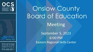 OCS Board of Education - September 5, 2023 - 6 PM