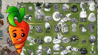 PvZ 2 Challenge - INTENSIVE CARROT & Burned Plants Vs All Zombies - Who Will Win ？