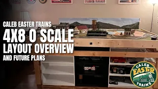 4x8 O Scale Southern Layout Overview & Future Plans!   Caleb Easter Trains