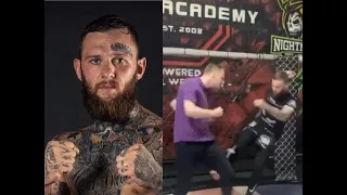 Corey Fry destroys journalist with brutal leg kick ahead of Oktagon 49