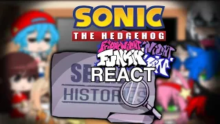 Sonic + FNF Characters  React To Friday Night Funkin VS Tails Secret Histories / FULL WEEK / GCRV