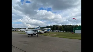 Взлёт Cessna 210F без закрылков. ПП Новинки.