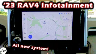 2023 Toyota RAV4 – 8-inch Infotainment Review | Apple CarPlay & Android Auto How to Use Touchscreen