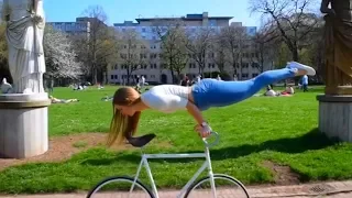 Artistic Cycling Tricks by Viola Brand | People Are Awesome