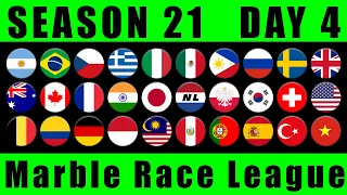 Marble Race League Season 21 Day 4 Marble Race in Algodoo / Marble Race King