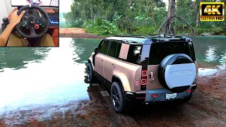 Land Rover Defender 2020 | Offroading | Forza Horizon 5 | Logitech g29 gameplay-4K