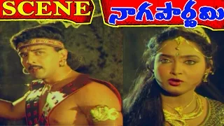 Naga Pournami Movie Scenes - Gayatri worried about Ravi | Arjun | Radha | V9videos