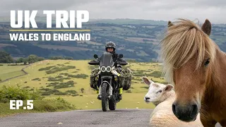 EP.5 - WALES to ENGLAND - SOLO MOTORCYCLE TRIP UK - Desert X - Brecon Beacons National Park