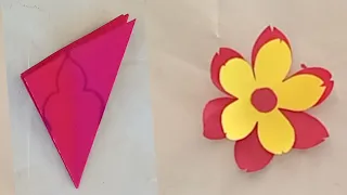Tranding Colour Paper Flower Design Making ll How To Make paper Flower 🌹 Design ll Shayaan Craft