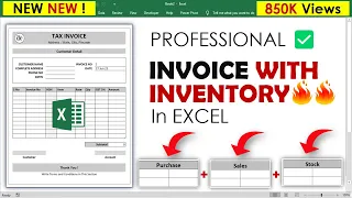 Automated Invoice and Stock [ Inventory ] Management in Excel - Inventory Management in Excel