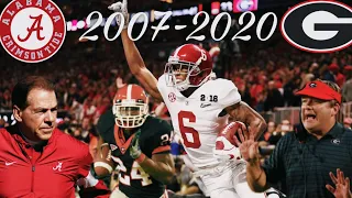 Alabama vs Georgia 2007-2020 Highlights (Saban Era)