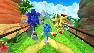 Sonic Dash - Movie Sonic vs GIANT Sonic vs GIANT Super Shadow vs All Bosses Zazz Eggman