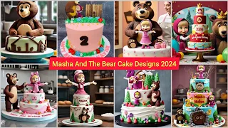 Masha And The Bear Cake Designs 2024|Masha And Bear The Cake|Birthday Cake|Kids Birthday Cake#cakes