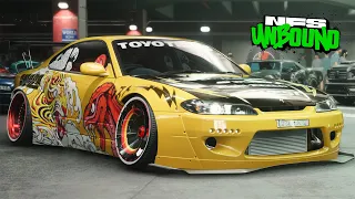 Need for Speed Unbound Gameplay - NISSAN SILVIA SPEC-R AERO Customization | Max Build