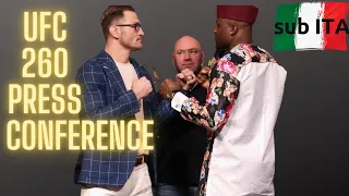 Miocic vs Ngannou 2 Press Conference UFC 260 + Face Off *Italian Subtitles*