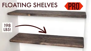 How to make floating shelves, with invisible brackets