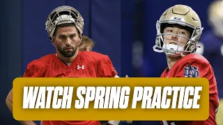 Notre Dame spring practice No. 1 takeaways: New coaches, Sam Hartman, Tyler Buchner, leaders, more