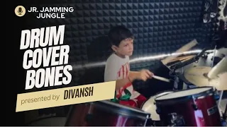 Drum Cover of Bones from Imagine Dragons | Divansh Drummer | 5 Year old Drummer #newvideo #viral