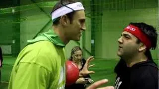 Fitzy and Wippa's Dodgeball match to find an Emu