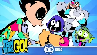 Teen Titans Go! En Español | ¡El Beso de Starfire y Robin! | DC Kids