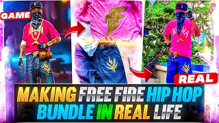Making Free Fire Hip Hop Bundle in Real Life | Real Hip Hop Dress | Real Hip Hop Bundle Free Fire