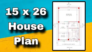 15 by 26 House Plan | 15x26 House Plan Design | Ghar ka Naksha | 1 BHK house plan #architecture