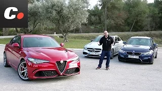 Alfa Romeo Giulia Quadrifoglio, BMW M3, Mercedes-AMG C 63 | Comparativa | Prueba / Review Coches.net