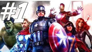 MARVEL'S AVENGERS Walkthrough PS4 PRO Gameplay Part 1 - PROLOGUE! (FULL CAMPAIGN)