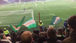 Celtic Fans | Green Brigade | Scott Sinclair song | Celtic vs Albion Rovers