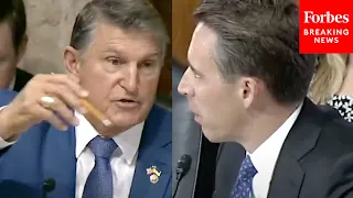 'I'm Going To Call You Out!': Josh Hawley Snaps At Joe Manchin During Tense Senate Hearing