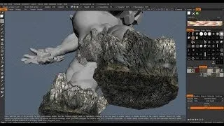 Session #11.2. Modelling* a 3D Monster Character. Part 9. Painting the textures