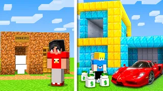 Fui de POBRE a MILIONÁRIO no Minecraft!