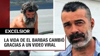 Jorge pasó varios años en la calle y tras un cambio de look logró rencontrarse con su familia