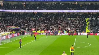 Tottenham hotspurs 0-2 Arsenal  full time celebrations