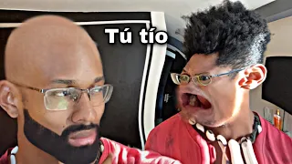 Cuando te dejan con tu tio😢