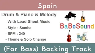 Spain / Backing Track For Bass (BPM 240)