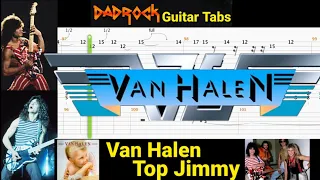 Top Jimmy - Van Halen - Lead Guitar TABS Lesson (Rewind)