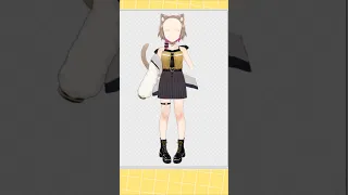 #Live2D 全身パーツ分け【二ノ宮すてねこ】