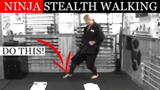 NINJUTSU SECRETS 🥷🏻 Learn HOW TO Walk SILENTLY on PAPER for the Ultimate NINJA STEALTH Technique