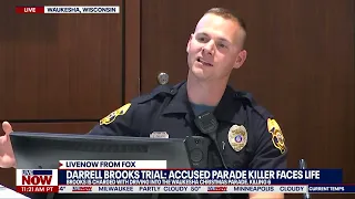 Darrell Brooks questions officer staring at jury when he answers questions | LiveNOW from FOX